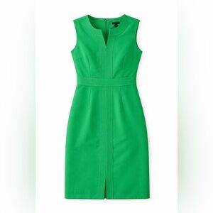 NWT Ann Taylor Vibrant Green Sheath Dress
